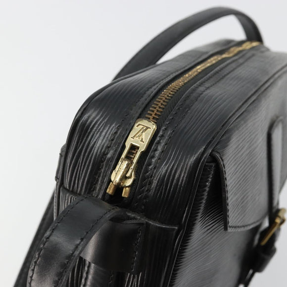 LOUIS VUITTON Epi Jeune Fille MM Shoulder Bag Black M52152 LV Auth 181750