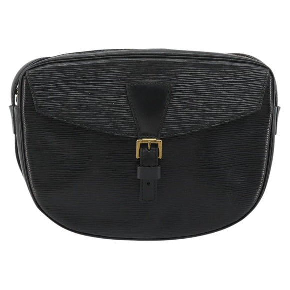 LOUIS VUITTON Epi Jeune Fille MM Shoulder Bag Black M52152 LV Auth 181750