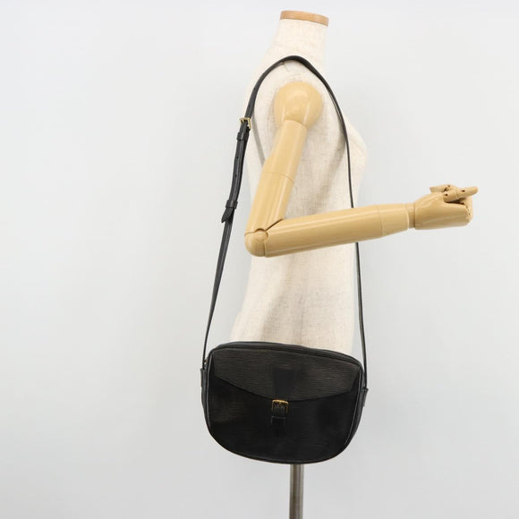 LOUIS VUITTON Epi Jeune Fille MM Shoulder Bag Black M52152 LV Auth 181750