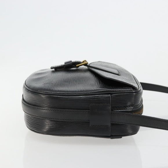 LOUIS VUITTON Epi Jeune Fille MM Shoulder Bag Black M52152 LV Auth 181750