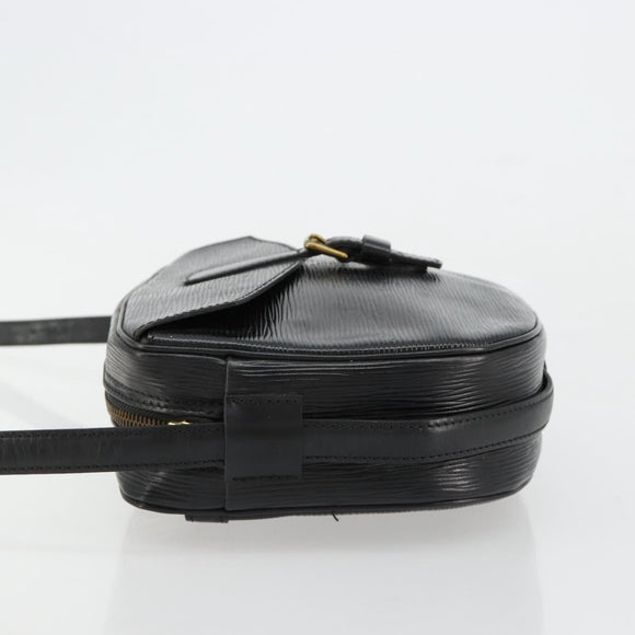 LOUIS VUITTON Epi Jeune Fille MM Shoulder Bag Black M52152 LV Auth 181750
