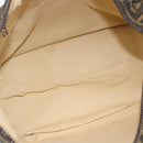 FENDI Zucca Canvas Vanity Handtasche Schwarz Braun Auth 181755-12
