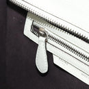 CELINE Luggage Micro Shopper Hand Bag Leather Ivory Silver Auth 181757M-23