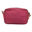 PRADA Shoulder Bag Nylon Pink Gold Auth 181758-2