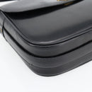 CELINE Shoulder Bag Leather Black Gold Auth 181762-14