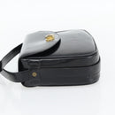 CELINE Shoulder Bag Leather Black Gold Auth 181762-3