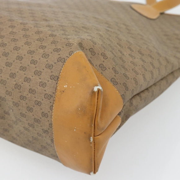 GUCCI Micro GG Supreme Web Sherry Line Bag PVC Beige 002 983 0174 Auth 181764
