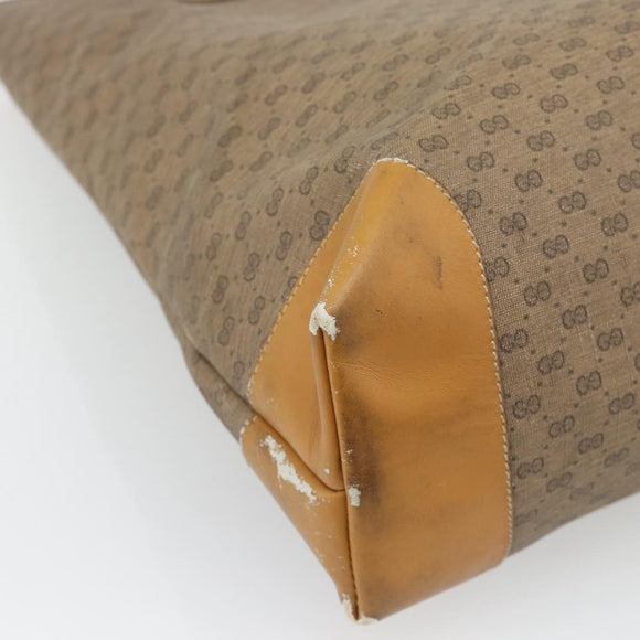 GUCCI Micro GG Supreme Web Sherry Line Bag PVC Beige 002 983 0174 Auth 181764