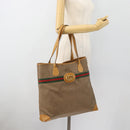 GUCCI Micro GG Supreme Web Sherry Line Bag PVC Beige 002 983 0174 Auth 181764-20