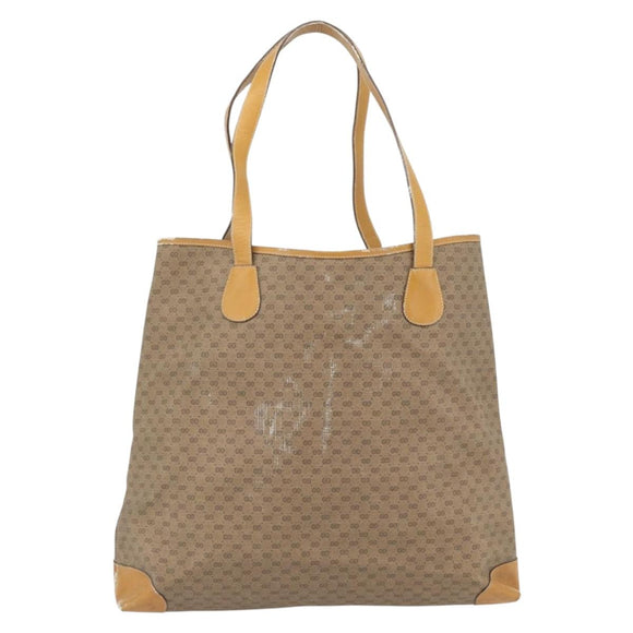 GUCCI Micro GG Supreme Web Sherry Line Bag PVC Beige 002 983 0174 Auth 181764