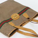 GUCCI Micro GG Supreme Web Sherry Line Bag PVC Beige 002 983 0174 Auth 181764-6