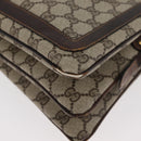 GUCCI GG Supreme Web Sherry Line Shoulder Bag PVC Beige Gold 010 378 Auth 181765-15