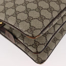 GUCCI GG Supreme Web Sherry Line Shoulder Bag PVC Beige Gold 010 378 Auth 181765-16
