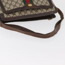 GUCCI GG Supreme Web Sherry Line Shoulder Bag PVC Beige Gold 010 378 Auth 181765-7