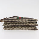 GUCCI GG Supreme Web Sherry Line Shoulder Bag PVC Beige Gold 010 378 Auth 181765-5