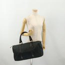 GUCCI GG Canvas Boston Bag Black Gold Auth 181766-20