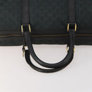 GUCCI GG Canvas Boston Bag Black Gold Auth 181766-7