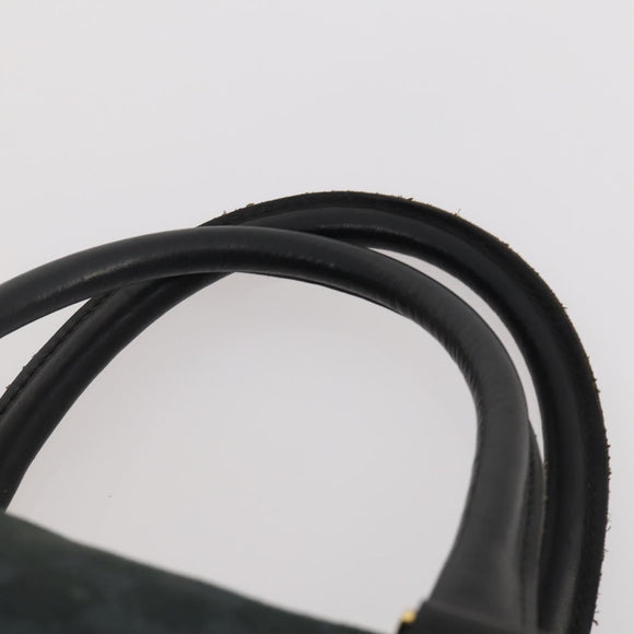 GUCCI GG Canvas Boston Bag Black Gold Auth 181766