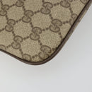 GUCCI GG Supreme Web Sherry Line Bag PVC Beige Gold 904 02 047 Auth 181772-17