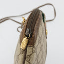 GUCCI GG Supreme Web Sherry Line Bag PVC Beige Gold 904 02 047 Auth 181772-9