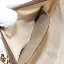 GUCCI GG Supreme Web Sherry Line Bag PVC Beige Gold 904 02 047 Auth 181772-11