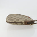 GUCCI GG Supreme Web Sherry Line Bag PVC Beige Gold 904 02 047 Auth 181772-3