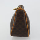 CELINE Macadam Canvas Accessoire-Tasche PVC Leder Braun Gold Auth 181773-4