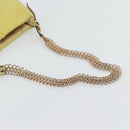 PRADA Schoudertas met Ketting Nylon Geel Goud Auth 181775A-7
