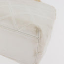 CHANEL Matelasse Chain Shoulder Bag Lamb Skin White Gold CC Auth 181776V-15