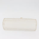CHANEL Matelasse Chain Shoulder Bag Lamb Skin White Gold CC Auth 181776V-5