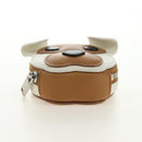 Christian Dior Bobby Portemonnee Tas Leer Beige Zilver Auth 181779SM-15