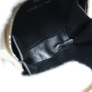 Christian Dior Bobby Portemonnee Tas Leer Beige Zilver Auth 181779SM-10
