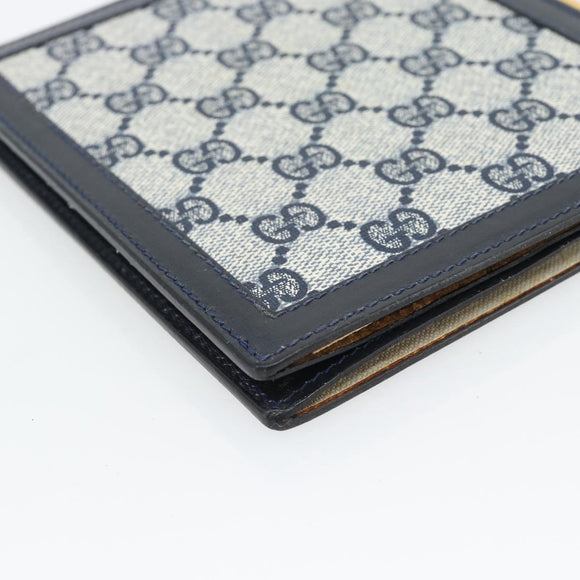 GUCCI GG Supreme Picture Frames PVC Navy Auth 181781