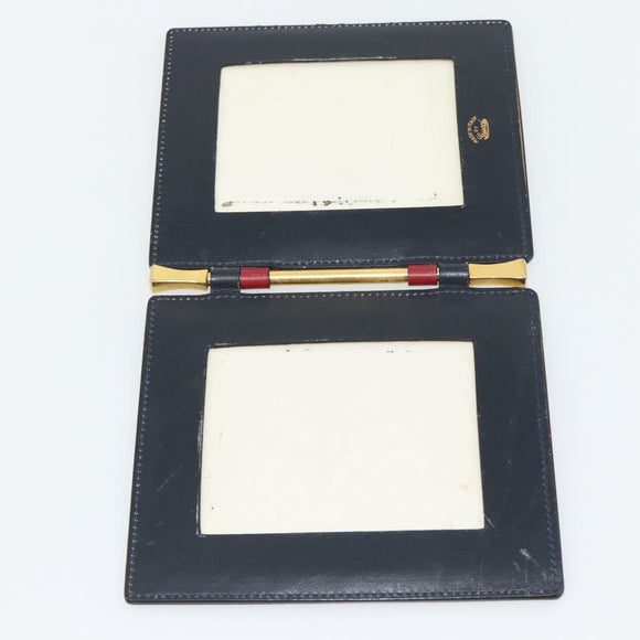 GUCCI GG Supreme Picture Frames PVC Navy Auth 181781