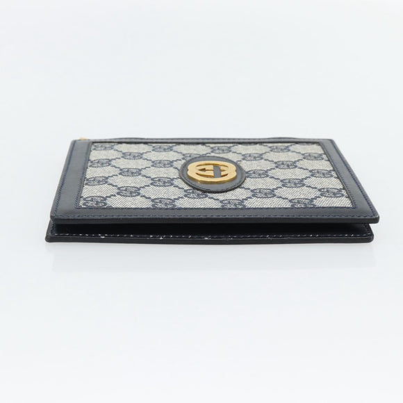 GUCCI GG Supreme Picture Frames PVC Navy Auth 181781