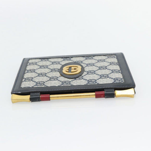 GUCCI GG Supreme Picture Frames PVC Navy Auth 181781