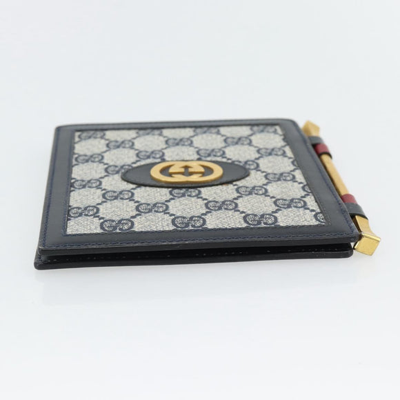 GUCCI GG Supreme Picture Frames PVC Navy Auth 181781