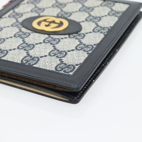 GUCCI GG Supreme Picture Frames PVC Navy Auth 181781
