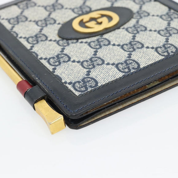 GUCCI GG Supreme Picture Frames PVC Navy Auth 181781