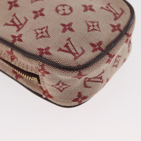LOUIS VUITTON Monogram Mini Us Digital Pouch Red M60001 LV Auth 181783