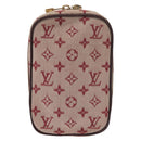 LOUIS VUITTON Monogram Mini Us Digital Pouch Red M60001 LV Auth 181783-13