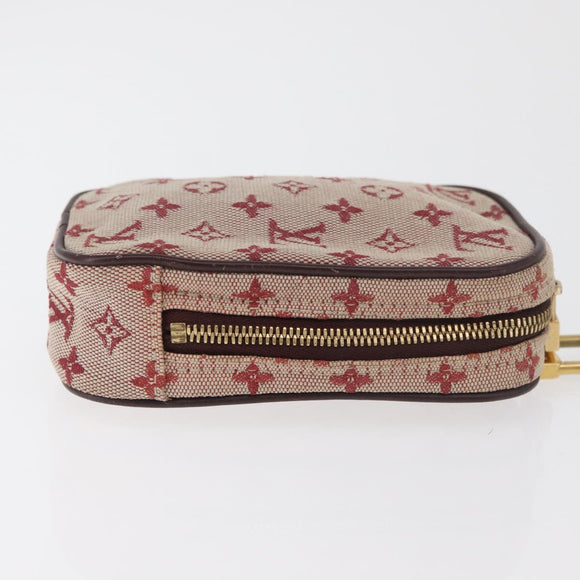LOUIS VUITTON Monogram Mini Us Digital Pouch Red M60001 LV Auth 181783