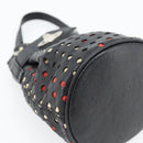 Vivienne Westwood Hand Pouch Bag Leather Black Silver Auth 181785A-11