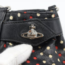 Vivienne Westwood Hand Pouch Bag Leather Black Silver Auth 181785A-14