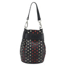 Vivienne Westwood Hand Pouch Bag Leather Black Silver Auth 181785A-3