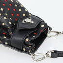 Vivienne Westwood Hand Pouch Bag Leather Black Silver Auth 181785A-6
