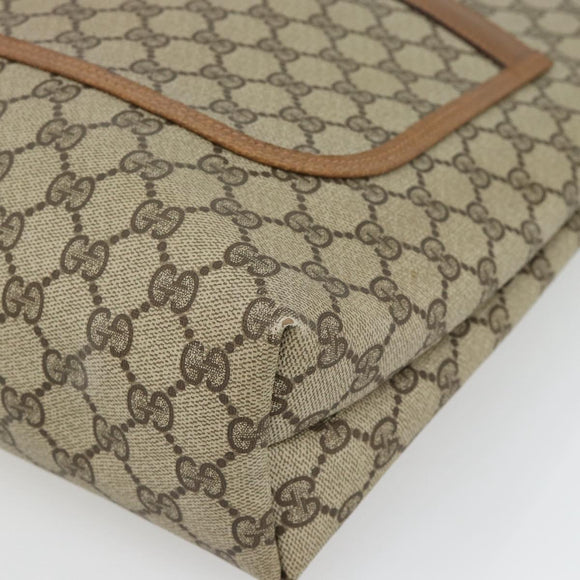 GUCCI GG Supreme Web Sherry Line Tote Bag PVC Beige Red 39 02 003 Auth 181790A