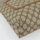 GUCCI GG Supreme Web Sherry Line Tote Bag PVC Beige Red 39 02 003 Auth 181790A-11