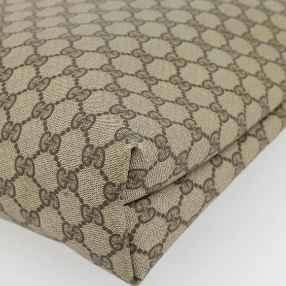 GUCCI GG Supreme Web Sherry Line Tote Bag PVC Beige Red 39 02 003 Auth 181790A