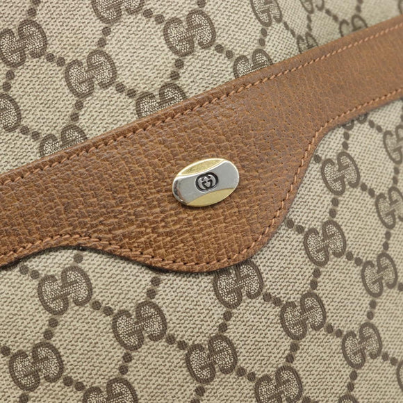 GUCCI GG Supreme Web Sherry Line Tote Bag PVC Beige Red 39 02 003 Auth 181790A